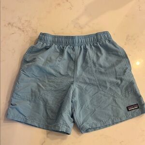 Patagonia Blue Athletic Shorts with Elastic Waistband